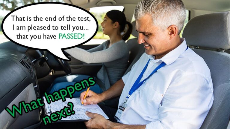 what happens after you pass your driving test in the UK